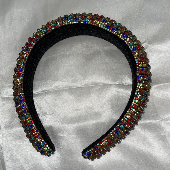 Jumbo Multi-Color Diamond Headband - Picture 1 of 2